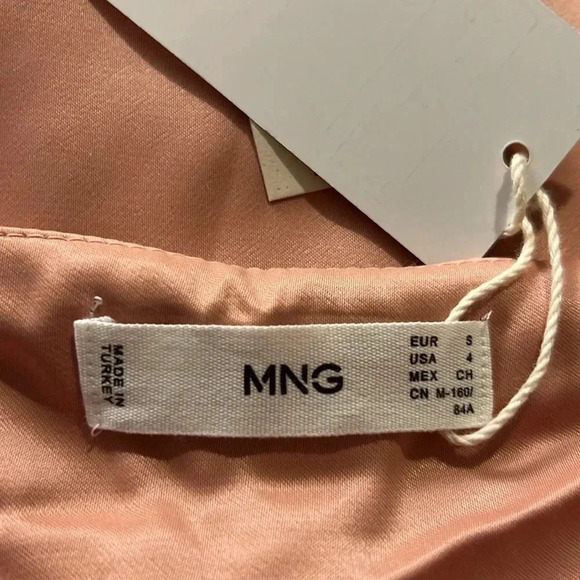 Mango MNG Blush Pink slip dress size small NWT - Picture 13 of 16